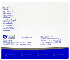 Torglip Dm 100/10/1000 Tablet 10