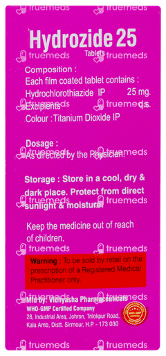 Hydrozide 25 Tablet 10 Hydrozide 25 Tablet 10