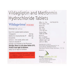 Vildaprime M 50/850 Tablet 15 Vildaprime M 50/850 Tablet 15