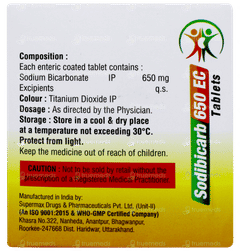 Sodibicarb 650 Ec Tablet 15