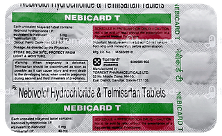 Nebicard T 40/5 MG Tablet 15