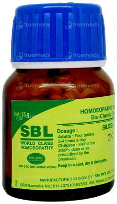 Sbl Silicea 3X Biochemic Tablet 25Gm