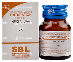 Sbl Hekla Lava 3x Trituration Tablet 25gm Sbl Hekla Lava 3x Trituration Tablet 25gm