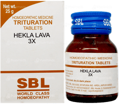 Sbl Hekla Lava 3x Trituration Tablet 25gm Sbl Hekla Lava 3x Trituration Tablet 25gm