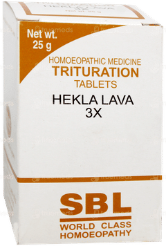 Sbl Hekla Lava 3x Trituration Tablet 25gm Sbl Hekla Lava 3x Trituration Tablet 25gm