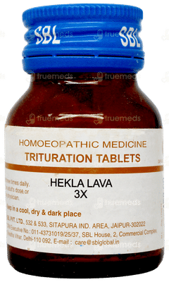 Sbl Hekla Lava 3x Trituration Tablet 25gm Sbl Hekla Lava 3x Trituration Tablet 25gm