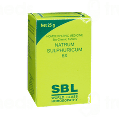 Sbl Natrum Sulphurica 6x Biochemic Tablet 25gm