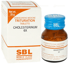 Sbl Cholesterinum 6x Trituration Tablet 25gm Sbl Cholesterinum 6x Trituration Tablet 25gm