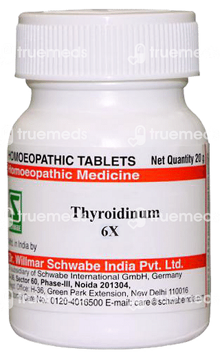 Dr Willmar Schwabe India Thyroidinum 6x Trituration Tablet 20 GM