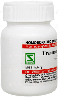 Dr Willmar Schwabe Uranium Nitricum 4x Tablet 20gm