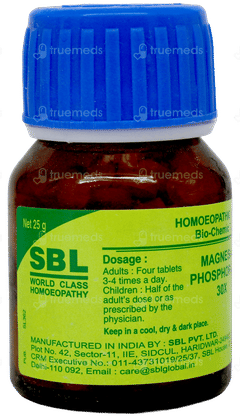 Sbl Magnesia Phosphorica 30X Biochemic Tablet 25Gm