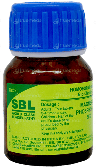 Sbl Magnesia Phosphorica 30X Biochemic Tablet 25Gm