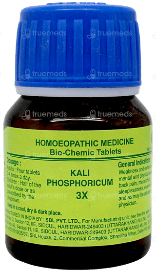 Sbl Kali Phosphoricum 3x Biochemic Tablet 25gm