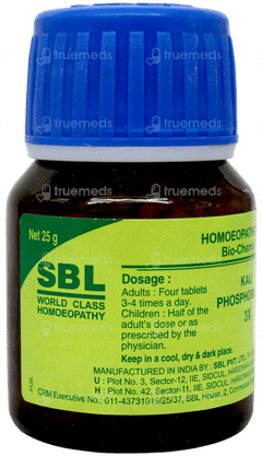 Sbl Kali Phosphoricum 3x Biochemic Tablet 25gm