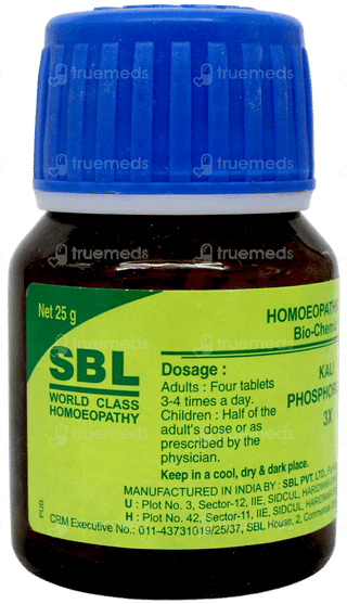 Sbl Kali Phosphoricum 3x Biochemic Tablet 25gm