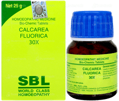 Sbl Calcarea Fluorica 30x Biochemic Tablet 25gm Sbl Calcarea Fluorica 30x Biochemic Tablet 25gm
