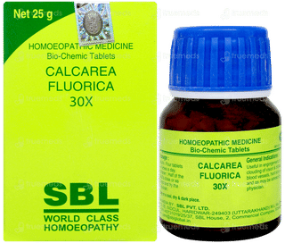 Sbl Calcarea Fluorica 30x Biochemic Tablet 25gm