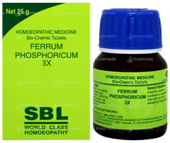 Sbl Ferrum Phosphoricum 3x Biochemic Tablet 25gm