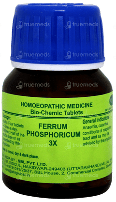Sbl Ferrum Phosphoricum 3x Biochemic Tablet 25gm