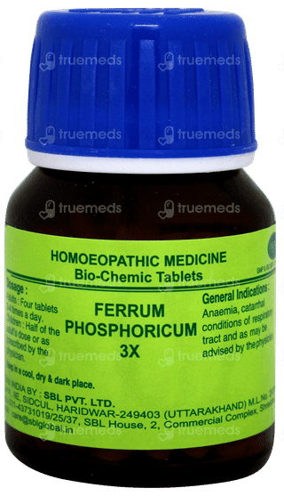 Sbl Ferrum Phosphoricum 3x Biochemic Tablet 25gm