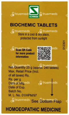 Sbl Kali Muriaticum 12x Biochemic Tablet 25gm