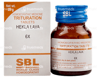 Sbl Hekla Lava 6x Trituration Tablet 25 GM