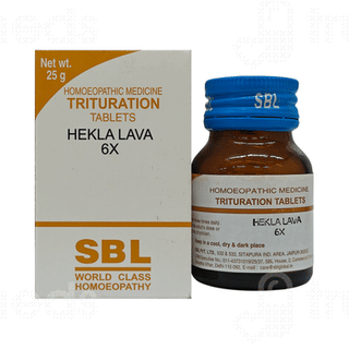 Sbl Hekla Lava 6x Trituration Tablet 25gm