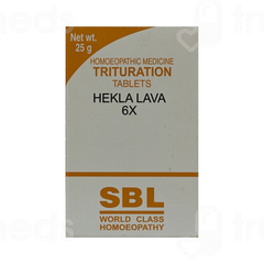 Sbl Hekla Lava 6x Trituration Tablet 25gm