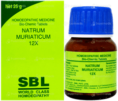 Sbl Natrum Muriaticum 12X Biochemic Tablet 25Gm Sbl Natrum Muriaticum 12X Biochemic Tablet 25Gm