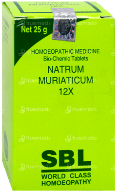 Sbl Natrum Muriaticum 12X Biochemic Tablet 25Gm