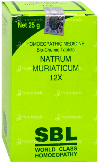 Sbl Natrum Muriaticum 12X Biochemic Tablet 25Gm