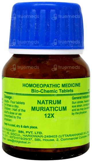 Sbl Natrum Muriaticum 12X Biochemic Tablet 25Gm