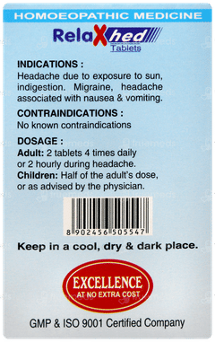 Sbl Relaxhed Tablet 25gm