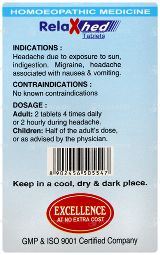 Sbl Relaxhed Tablet 25gm