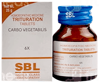 Sbl Carbo Vegetabilis 6X Trituration Tablet 25Gm