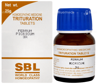 Sbl Ferrum Picricum 3x Trituration Tablet 25gm