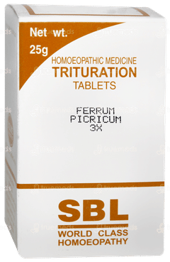 Sbl Ferrum Picricum 3x Trituration Tablet 25gm