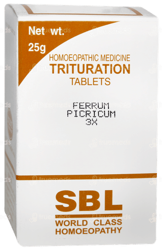 Sbl Ferrum Picricum 3x Trituration Tablet 25gm
