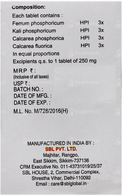 Sbl Fe Min Tablet 25gm