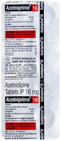Azelniprime 16 Tablet 10