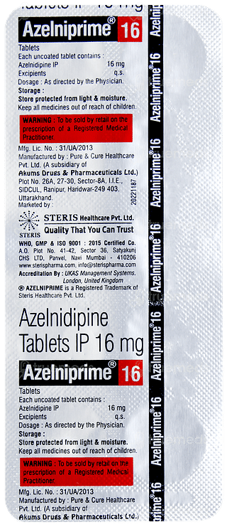 Azelniprime 16 MG Tablet 10