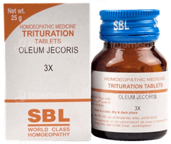 Sbl Oleum Jecoris 3X Trituration Tablet 25Gm
