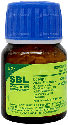 Sbl Calcarea Phosphorica 3x Biochemic Tablet 25gm Sbl Calcarea Phosphorica 3x Biochemic Tablet 25gm