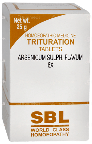 Sbl Arsenicum Sulph Flavum 6x Trituration Tablet 25gm