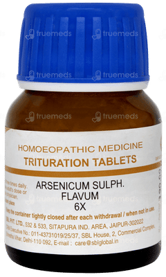 Sbl Arsenicum Sulph Flavum 6x Trituration Tablet 25gm