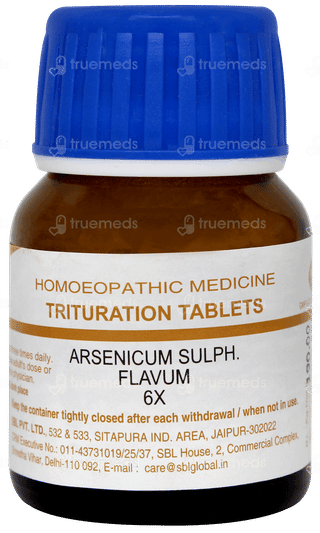 Sbl Arsenicum Sulph Flavum 6x Trituration Tablet 25gm