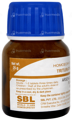 Sbl Arsenicum Sulph Flavum 6x Trituration Tablet 25gm