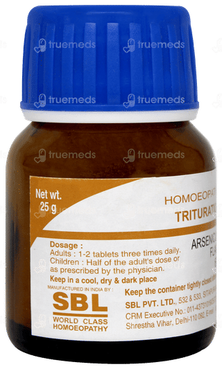 Sbl Arsenicum Sulph Flavum 6x Trituration Tablet 25gm