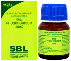 Sbl Kali Phosphoricum 200x Biochemic Tablet 25gm Sbl Kali Phosphoricum 200x Biochemic Tablet 25gm