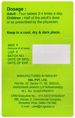Sbl Kali Phosphoricum 200x Biochemic Tablet 25gm